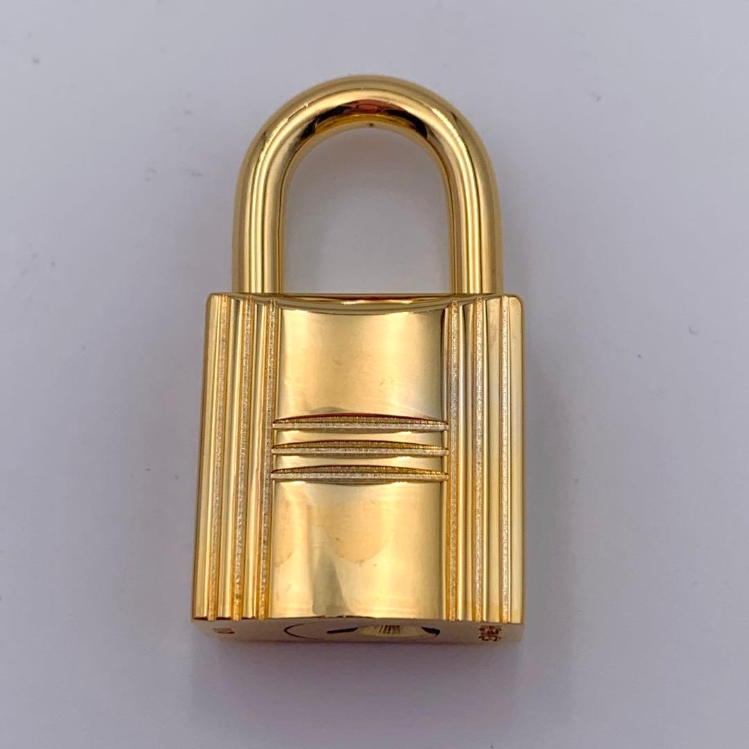 HERMES エルメス カデナ 110番 ゴールド24Kメッキ 鍵付き 南京錠