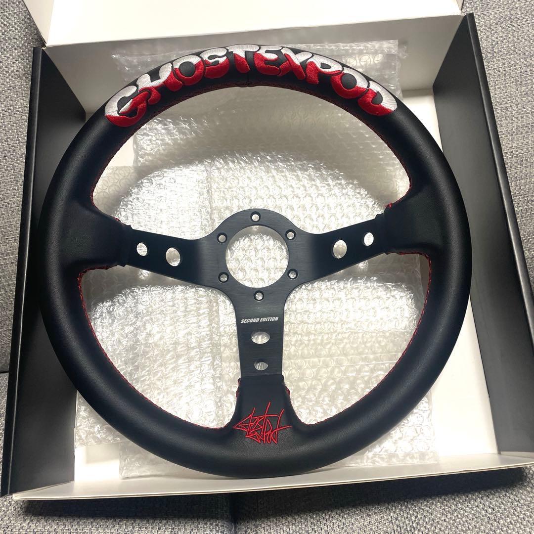 GHOST EXPOD 2ndモデル ステアリング ブラッシュドロゴホーン付き