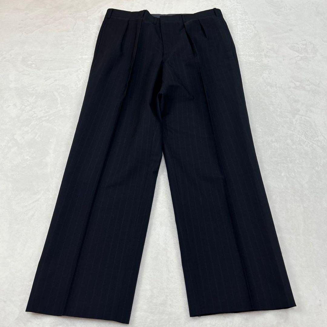 I8⑧ XL BB7 バーバリーロンドン ダブル モヘア混 スーツ メンズ