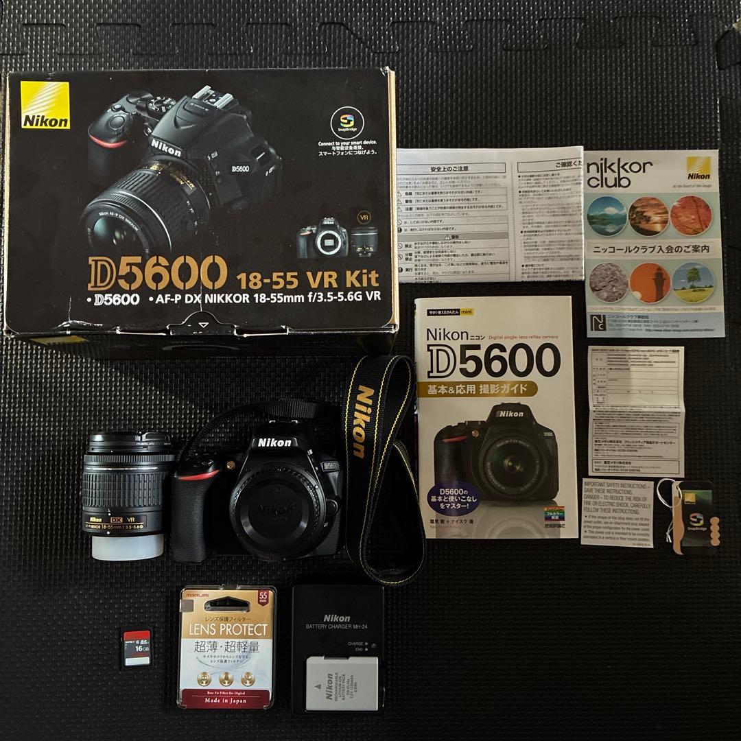 Nikon D5600 デジタル一眼レフカメラ 18-55mm VRキット ニコン（Nikon） 《美品》Nikon D5600 18-55 VR レンズキット : カメラ