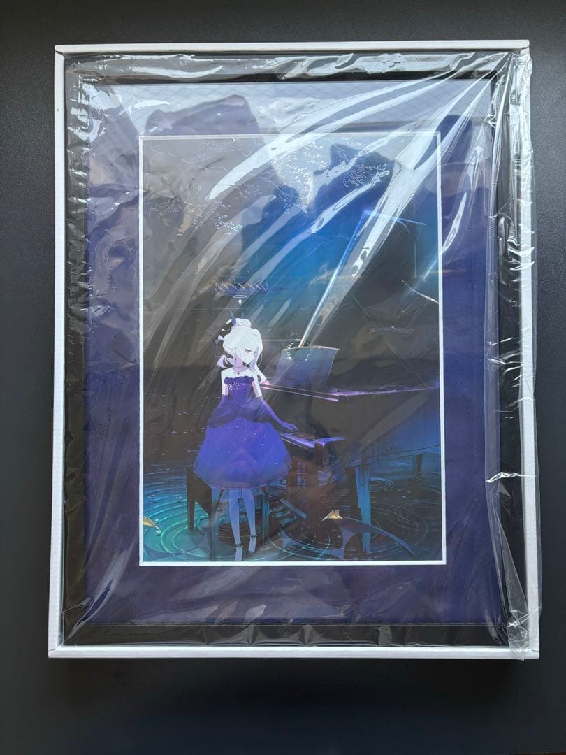 額装イラスト「陽ひらく彼女たちの小夜曲」(オーロラ加工)