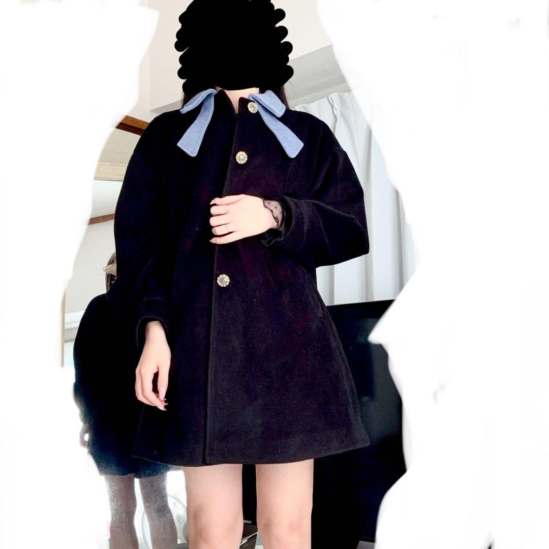 12/5限定3000円値下げ中】【KUOSE】アウター リボンカラーコート