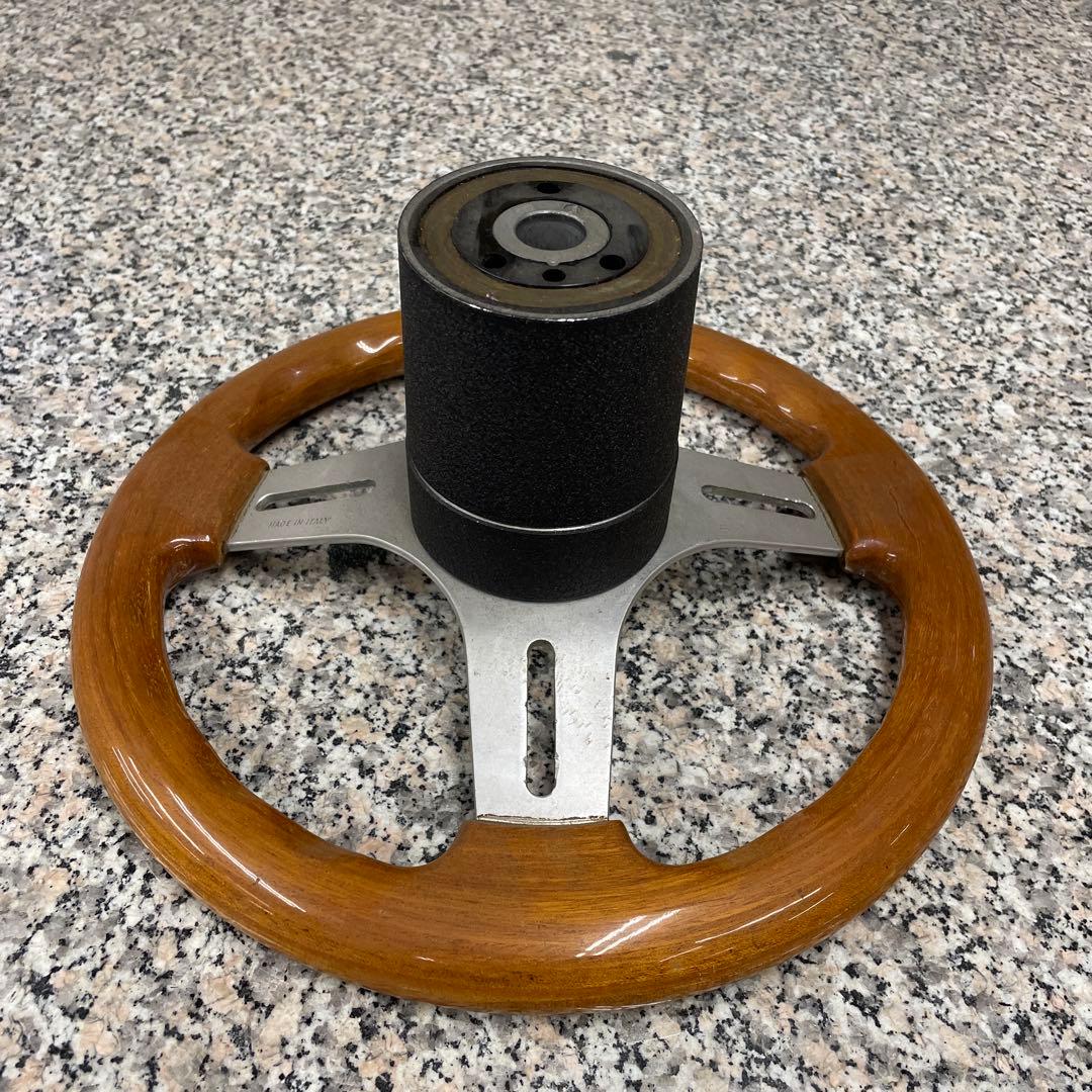 S*T様 ☆OBA オバ ウッド ステアリング 当時物 ハンドル 自動車パーツ