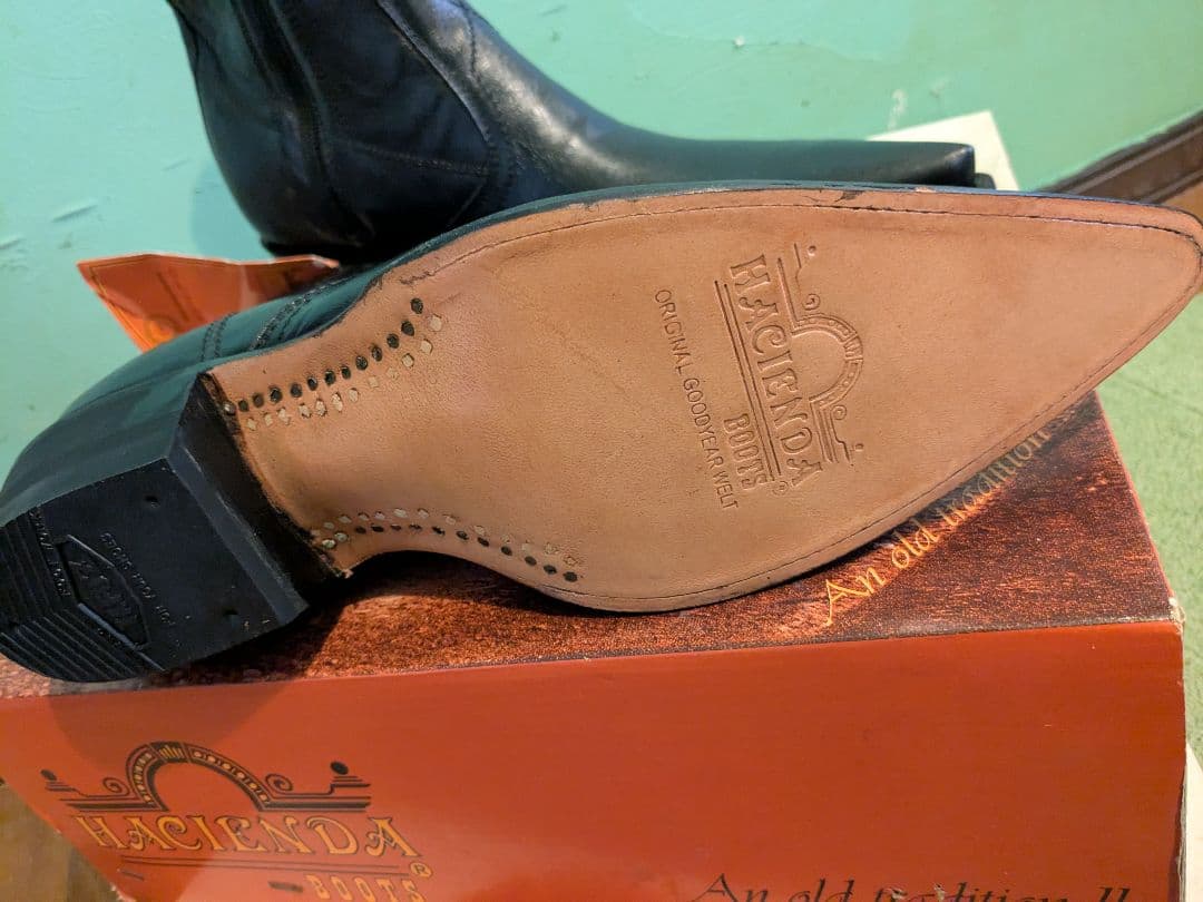 ★HACIENDA BOOTS★本牛皮ブーツ★US7.5(25.5cm)★