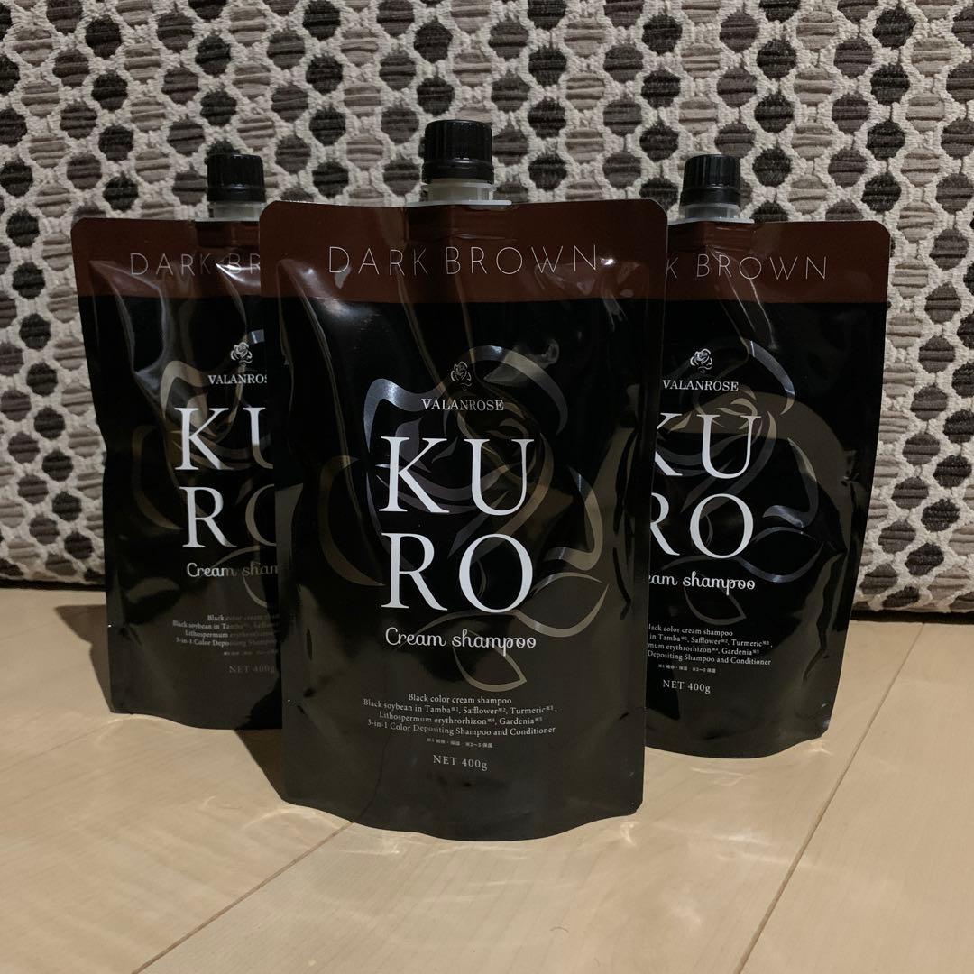 で*ん様 KURO Cream Shampoo ダークブラウン 600g