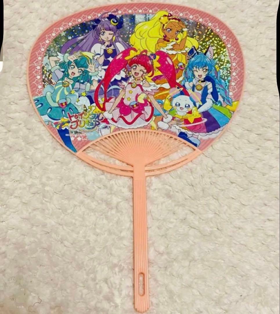 アイドルプリキュア ハルカノゾムミライノハナ うちわ 団扇 - メルカリ