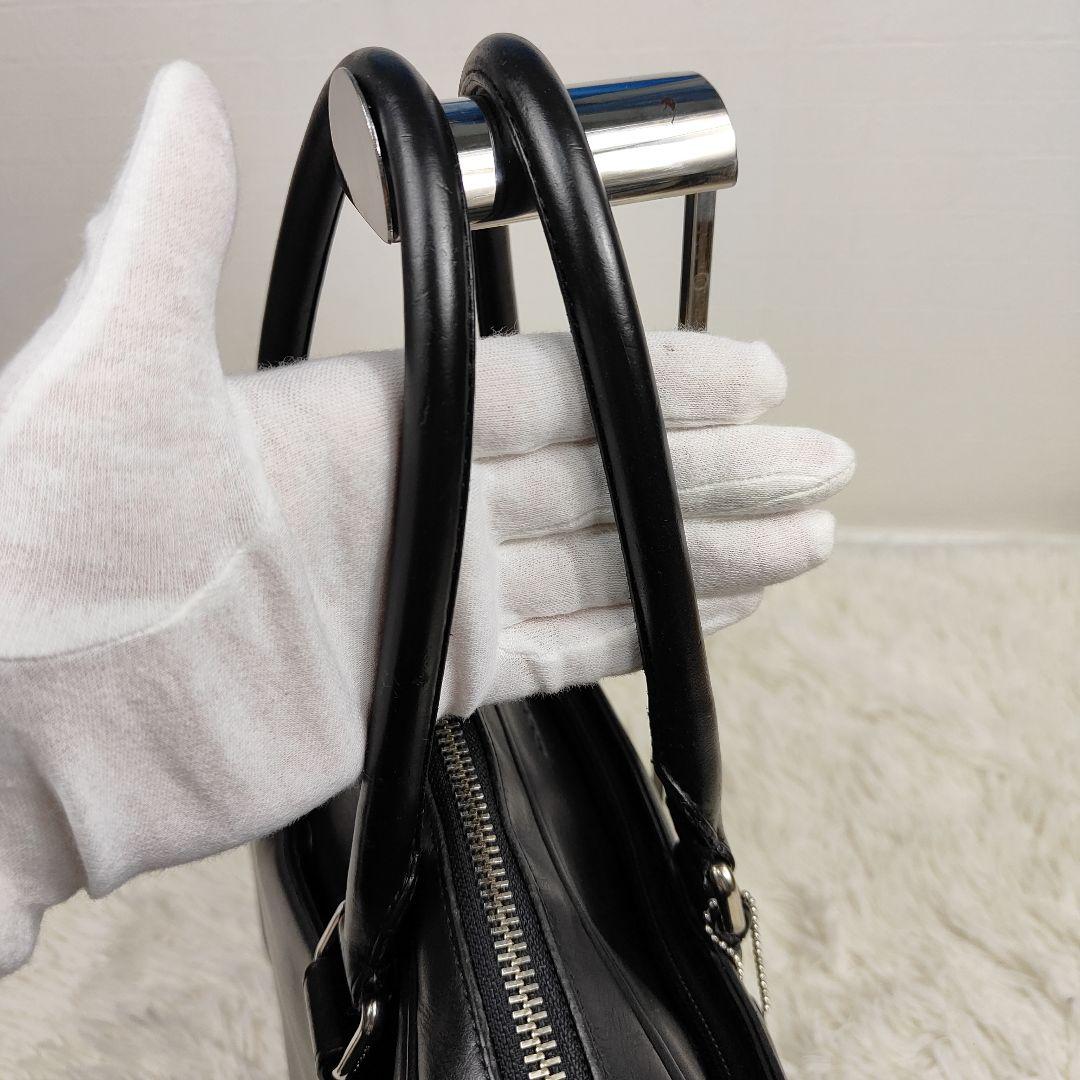 COACH ビジネスバッグ 2way 斜め掛け 多収納 ショルダー レザー 黒