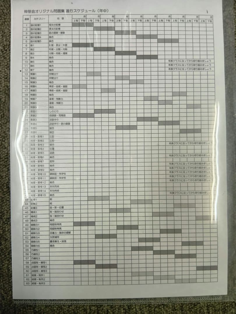 改訂版 伸芽会（しんが会） オリジナル問題集63冊フルセット 中古