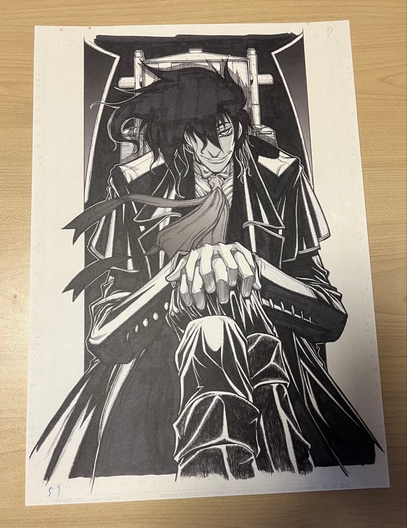 即購入可】ヘルシング HELLSING 平野耕太 複製原画 アーカード - メルカリ