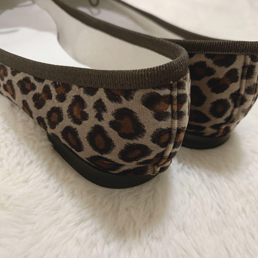 repetto レオパード柄 ヒョウ柄 バレエシューズ ベルベット ベロア 37