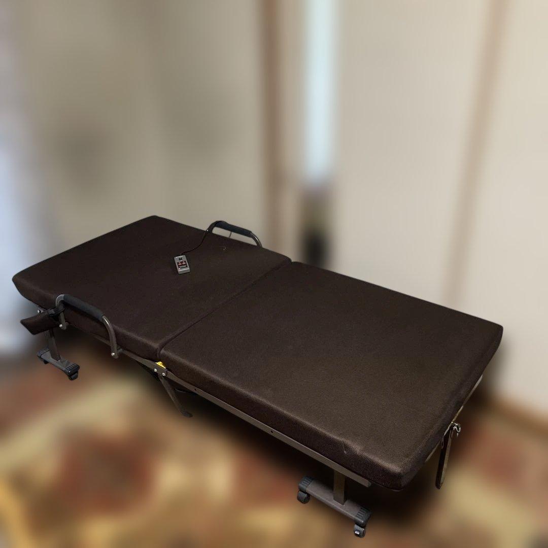 アイリスオーヤマ　折りたたみ電動リクライニングベッド　シングル アイリスオーヤマ 折りたたみ電動リクライニングベッド ハイタイプ OTB