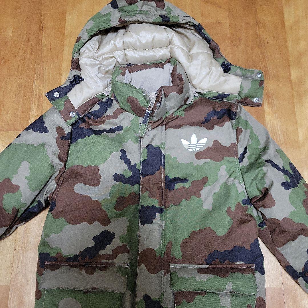アディダスオリジナルスダウンジャケット迷彩カモフラadidas サイズ150