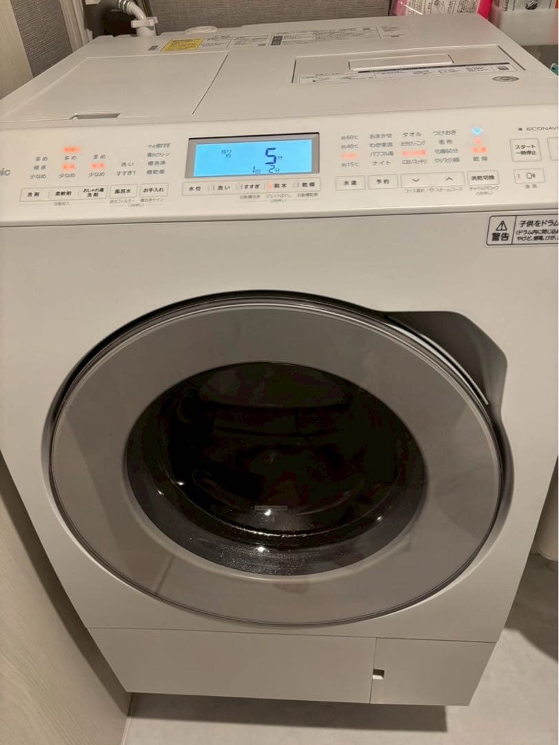 土日値下げ】Panasonic NA-LX127BL-W ドラム式洗濯機