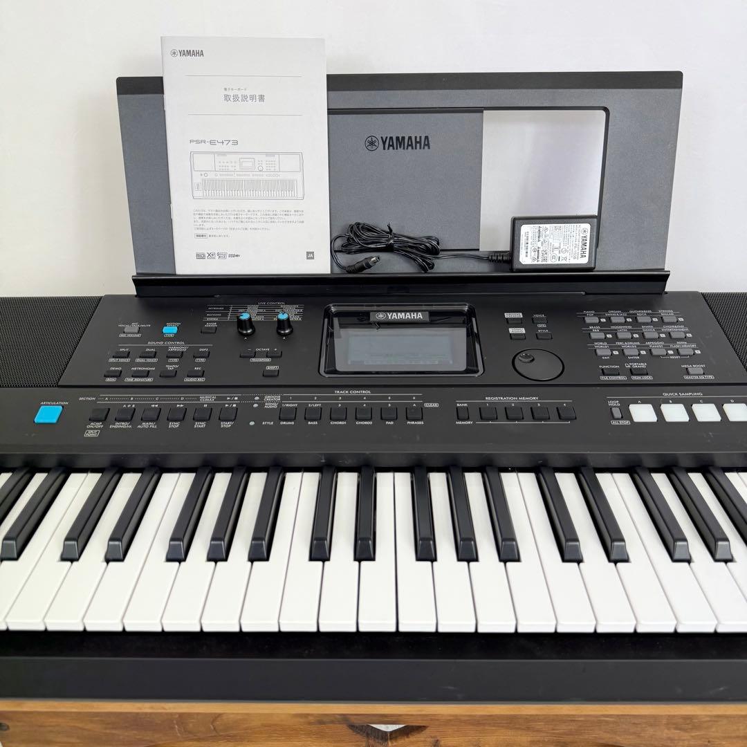 2024年製】Yamaha PSR-E473 61鍵 電子キーボード 81-9 - メルカリ
