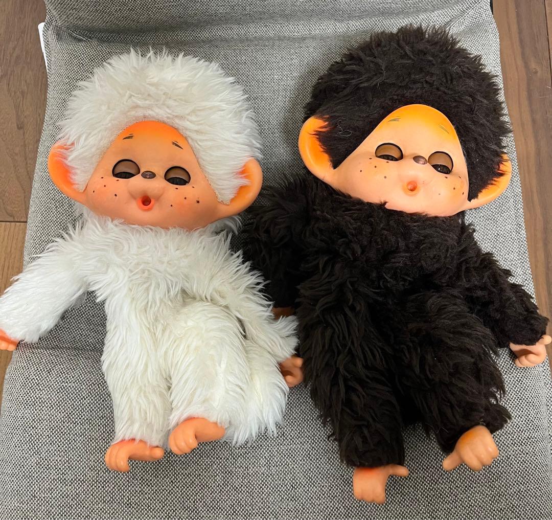 モンチッチ 白と黒ペアセット 昭和レトロ 足裏ハート - メルカリ