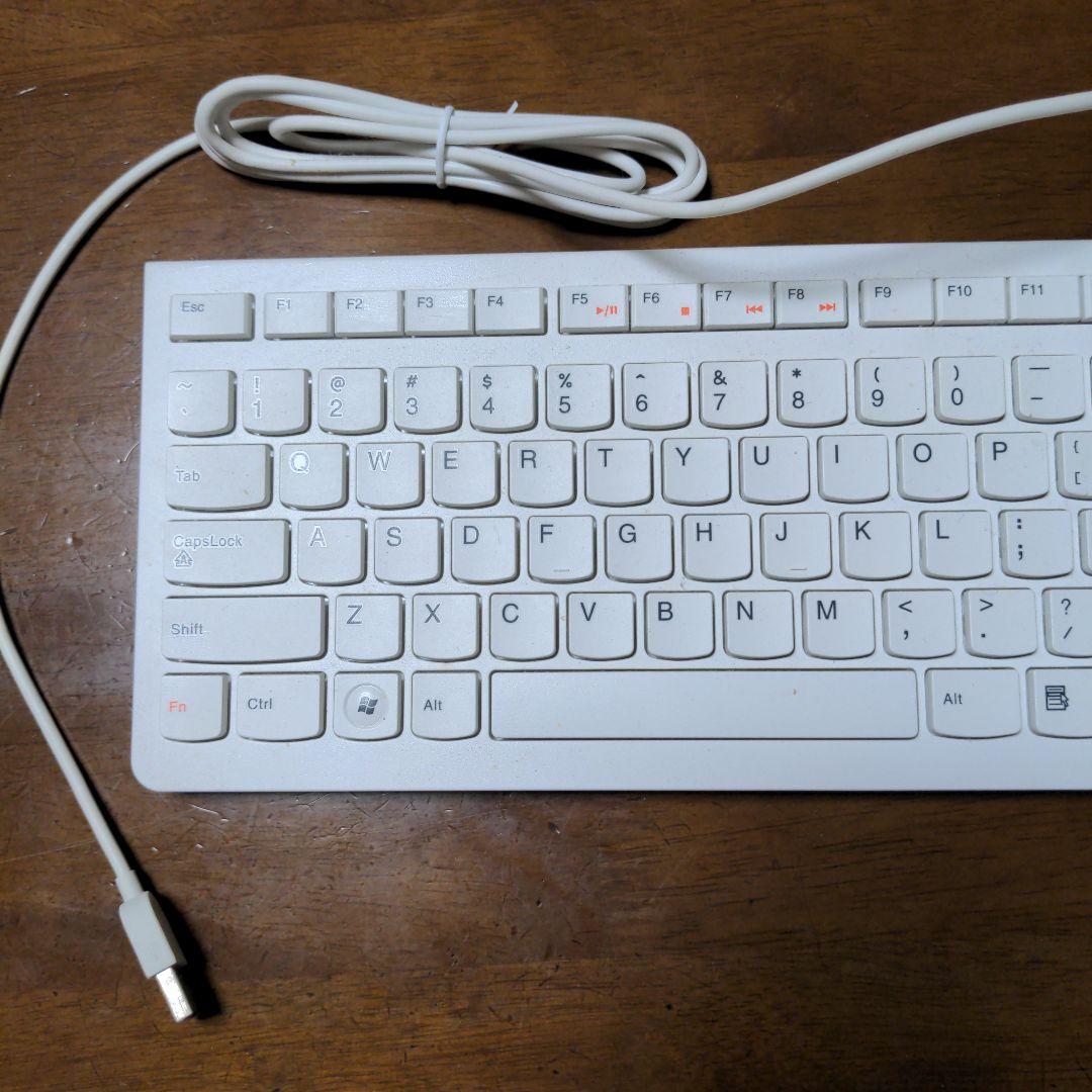 Lenovo レノボ キーボード 白 ホワイト - メルカリ