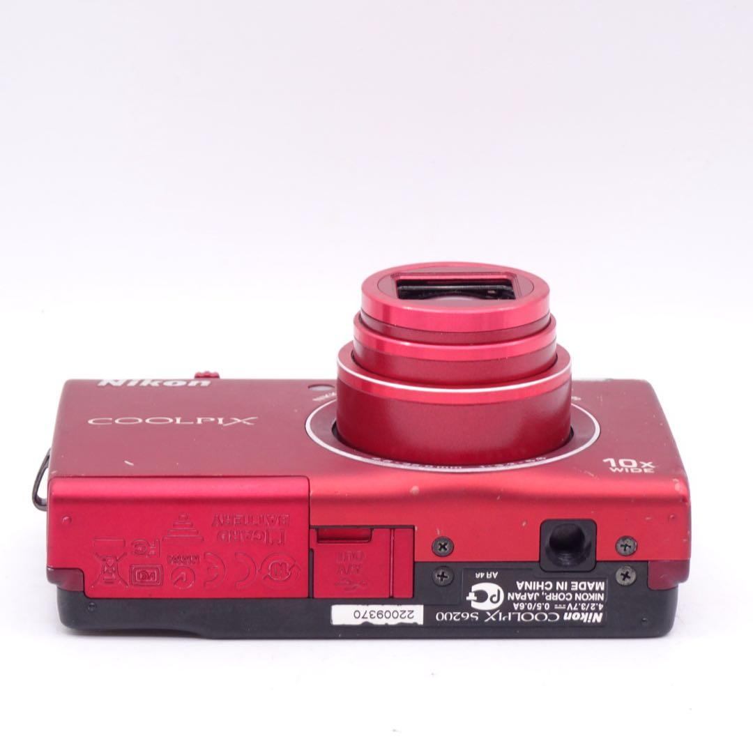 動作確認済】 Nikon COOLPIX S6200 レッド コンデジ - メルカリ