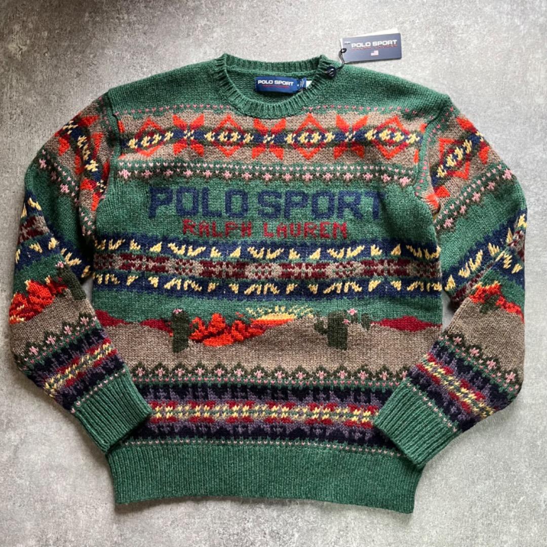 polo sport 1992 フェアアイル セーター 新品 ポロラルフローレン