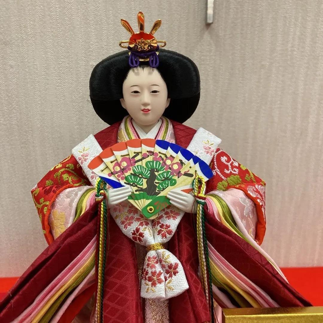 ゆず様専用K8 親王ケース オルゴールつき 立ち雛 アクリルケース 巾48