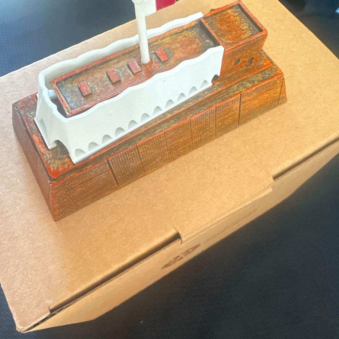 豪華ガイドマップ付き】カタール館 木製のパビリオン模型 新品未使用