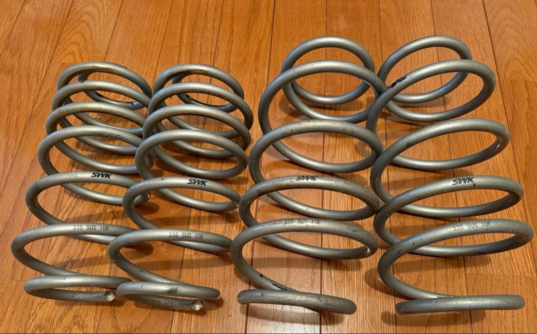 ZC33S SWK ダウンサス ZC33S スイフトスポーツ SWK ダウンサスに交換と四輪アライメント調整