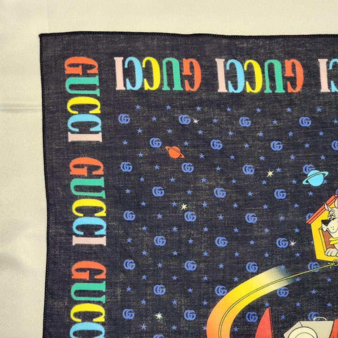 ☆GUCCI × THE JETSONS☆ハンカチ ジェットソンコラボ ネイビー - メルカリ