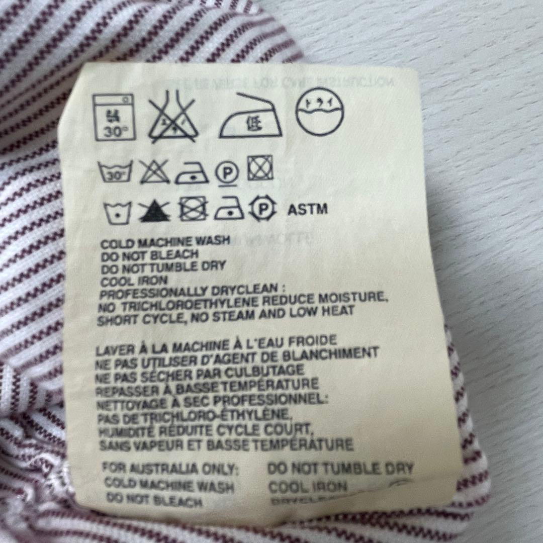 ミュウミュウ Q9 ストライプ フリルシャツ 長袖 イタリア製 40 - メルカリ