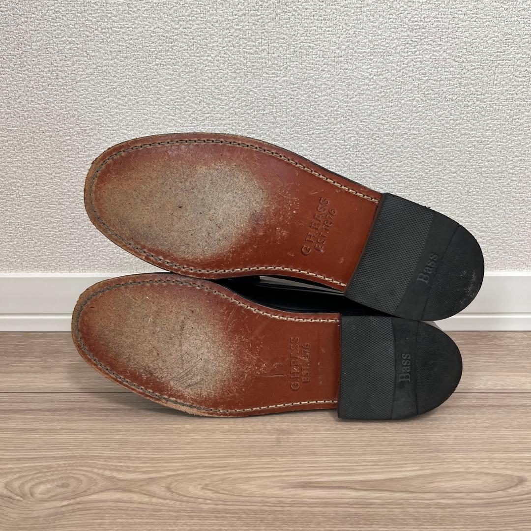 【試着のみ美品】G.H.BASS&CO コンビローファー モノクロ 41