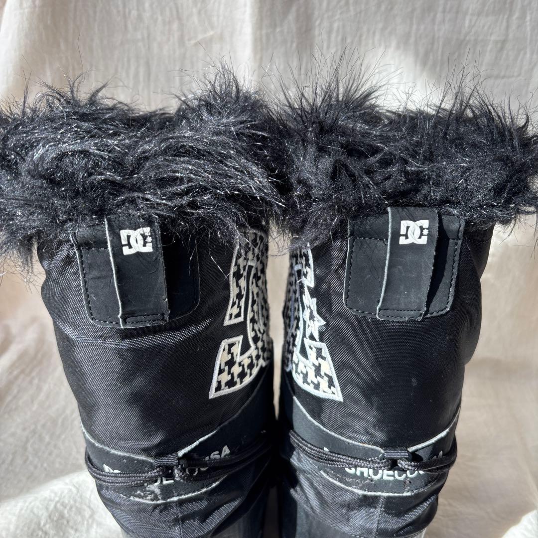DC Shoesファー付 スノーブーツ M ブラック Y2K - メルカリ