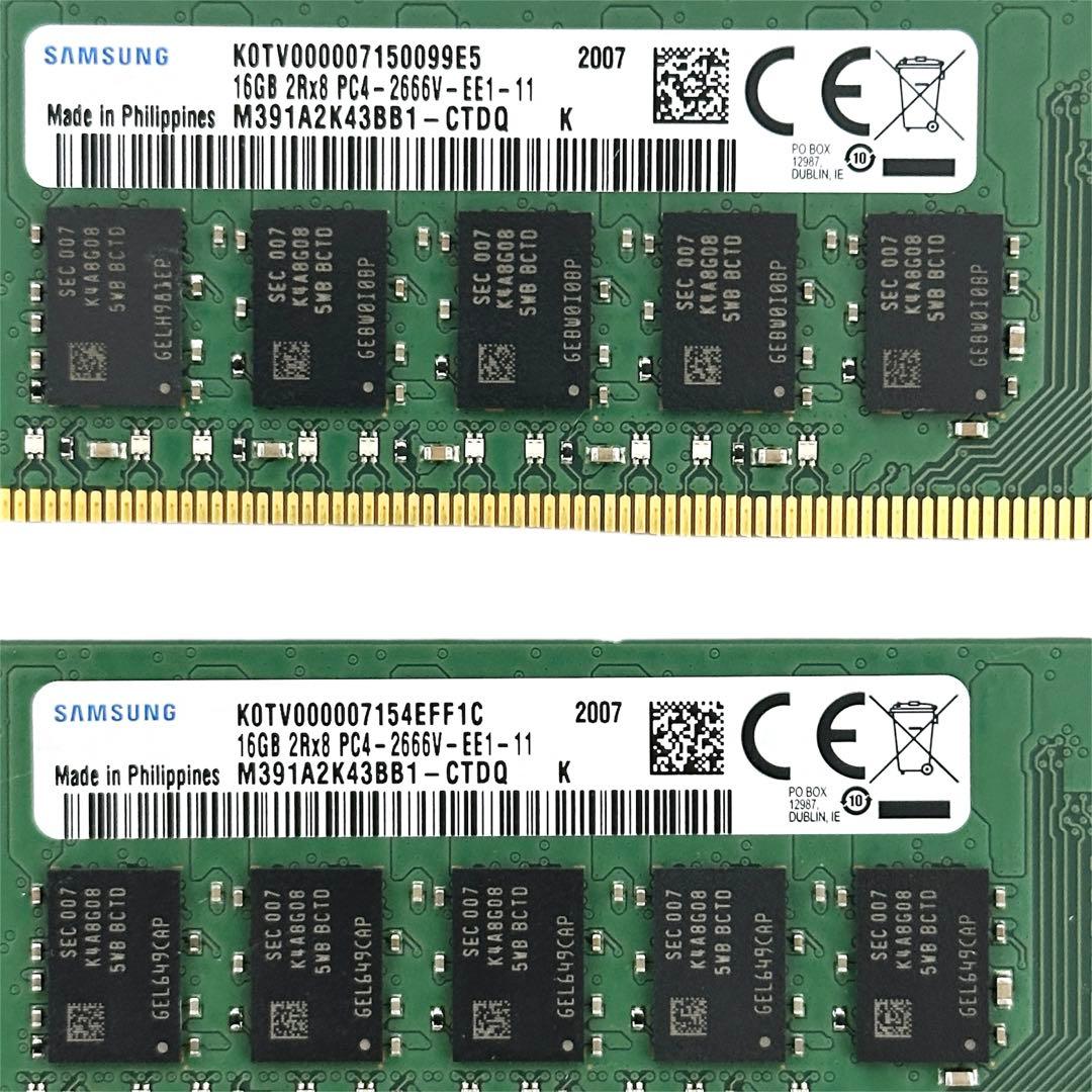Samsung DDR4 メモリ M391A2K43BB1-CTD