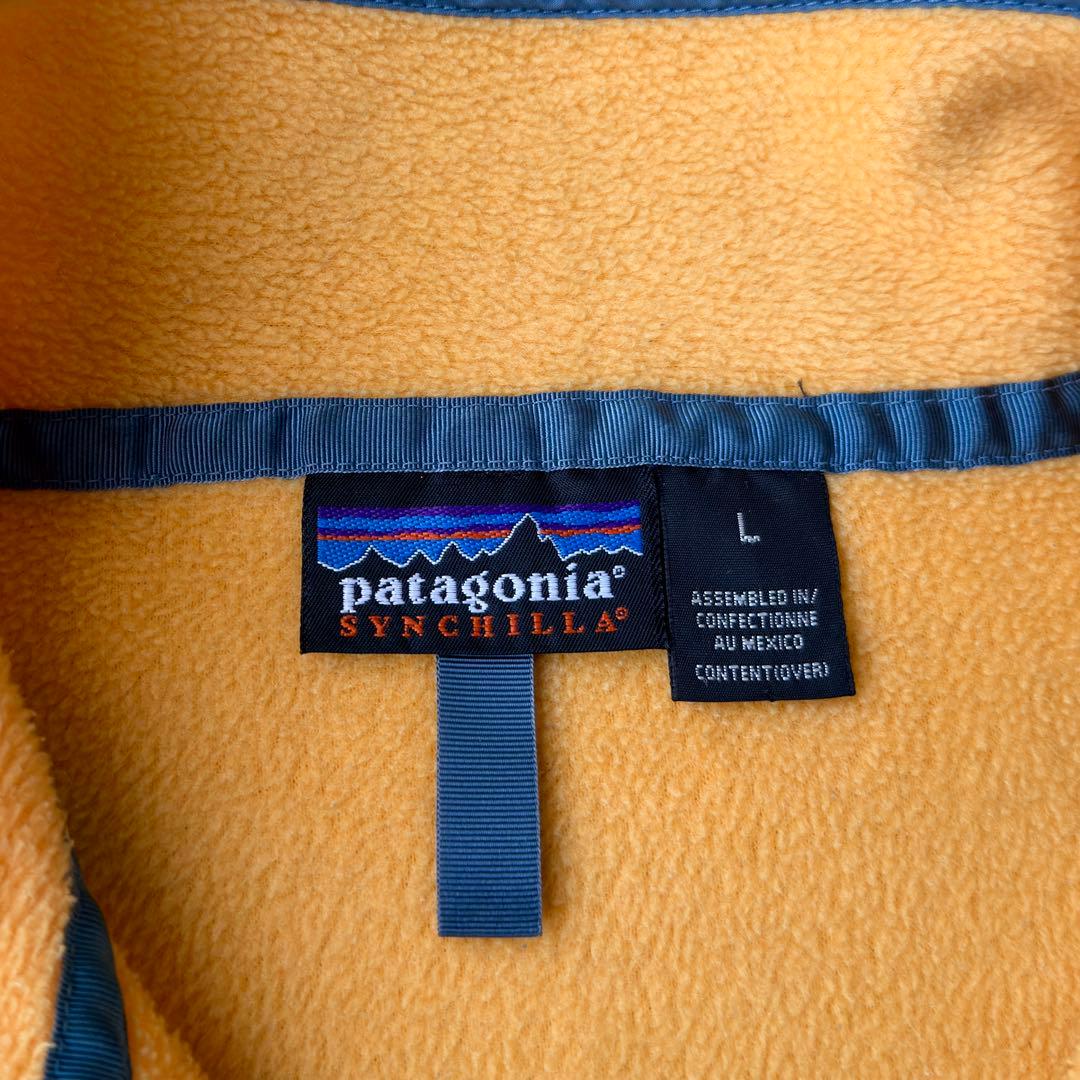 90s パタゴニア シンチラ スナップT メンズ Lサイズ イエロー - メルカリ