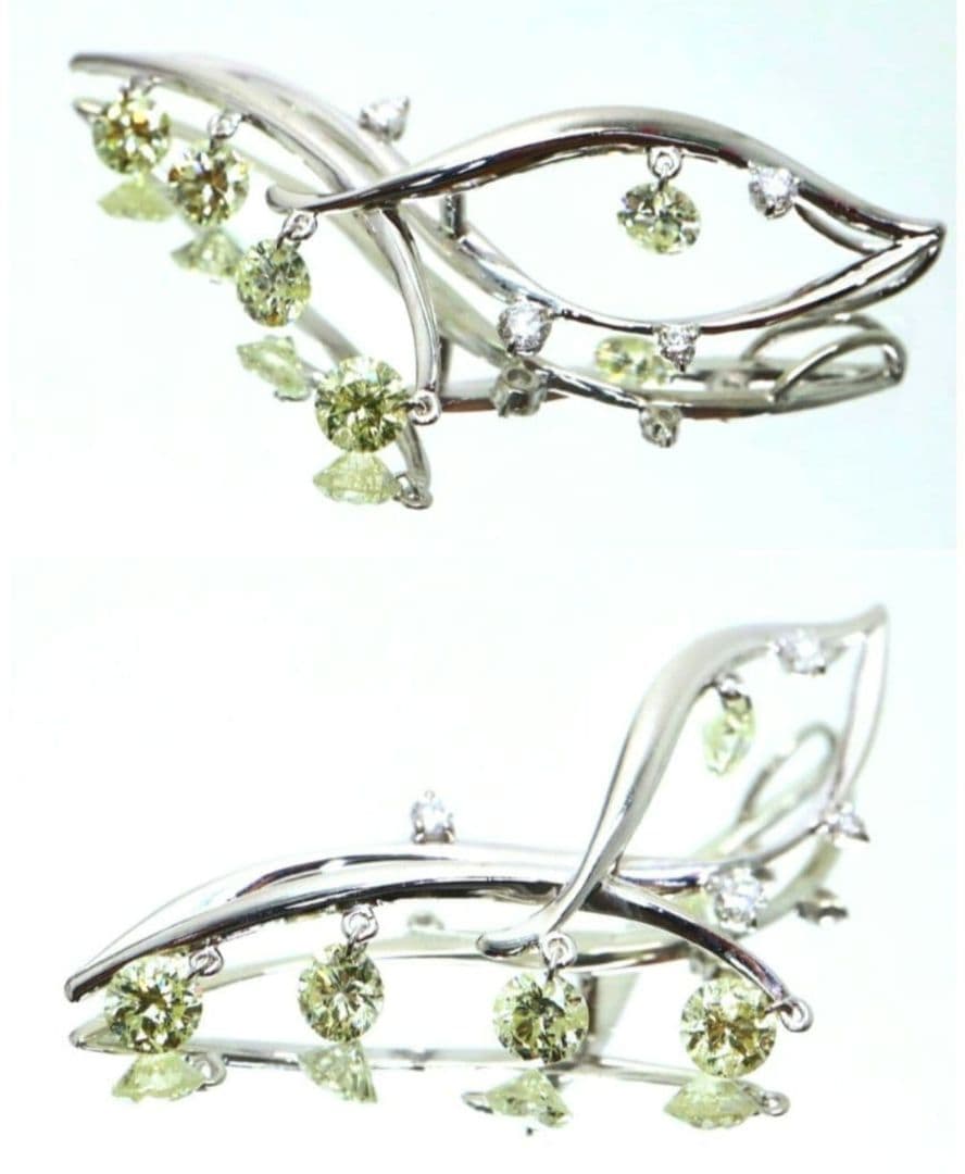 まーぶる 超稀少！超激レアな天然イエローグリーン系のペンダントトップ！② 合成スピネル（グリーントルマリン）ペンダント トップ 6×4mmオーバル