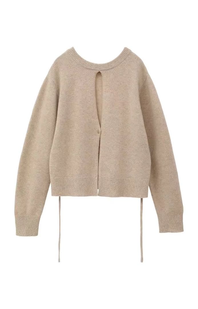 CLANE W FACE CENTER SLIT KNIT TOPS - メルカリ