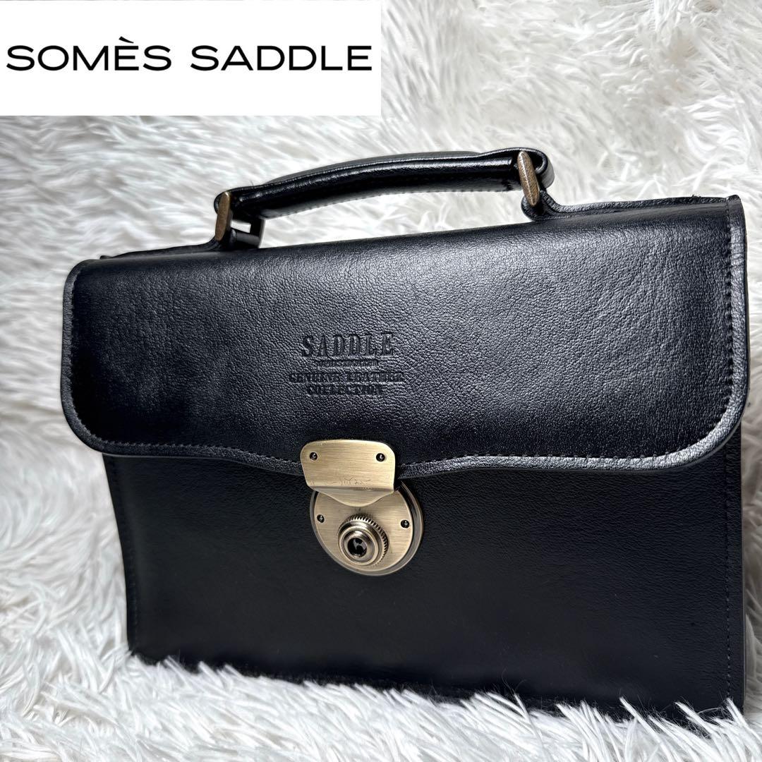 SOMES SADDLE 本革 セカンドバッグ エグゼクティブ ミニダレスバッグ