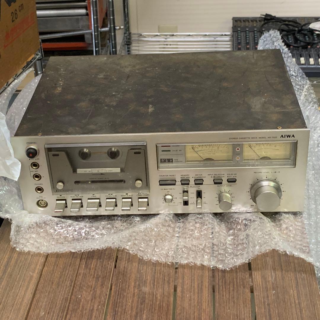 AIWAカセットデッキ AD-7500 - メルカリ