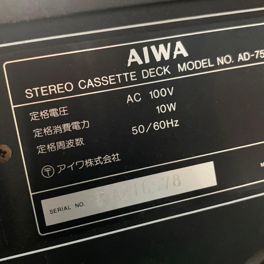 AIWAカセットデッキ AD-7500 - メルカリ