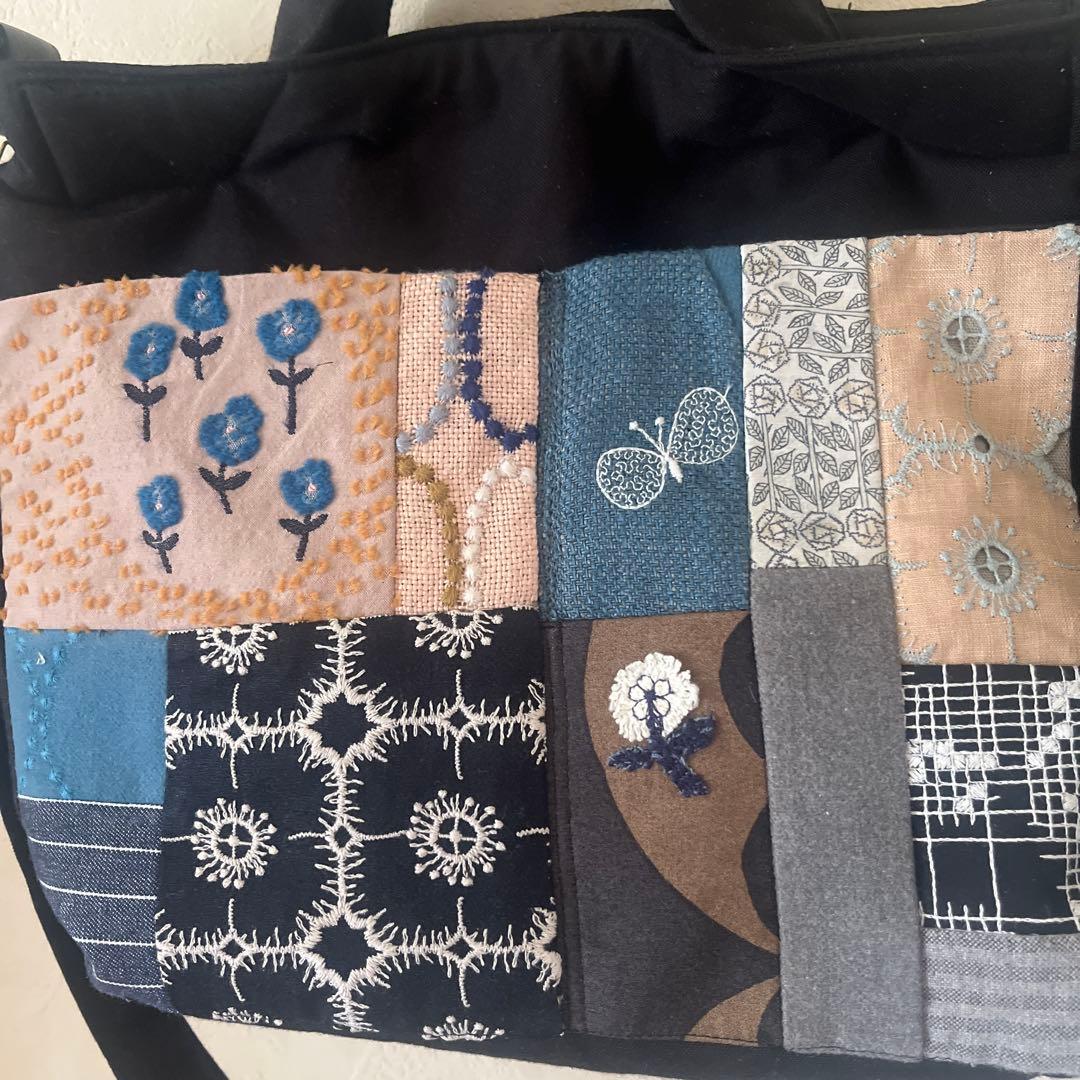 一点物 ミナペルホネン ポケッタブル ツーウェイバッグ ハンドメイド