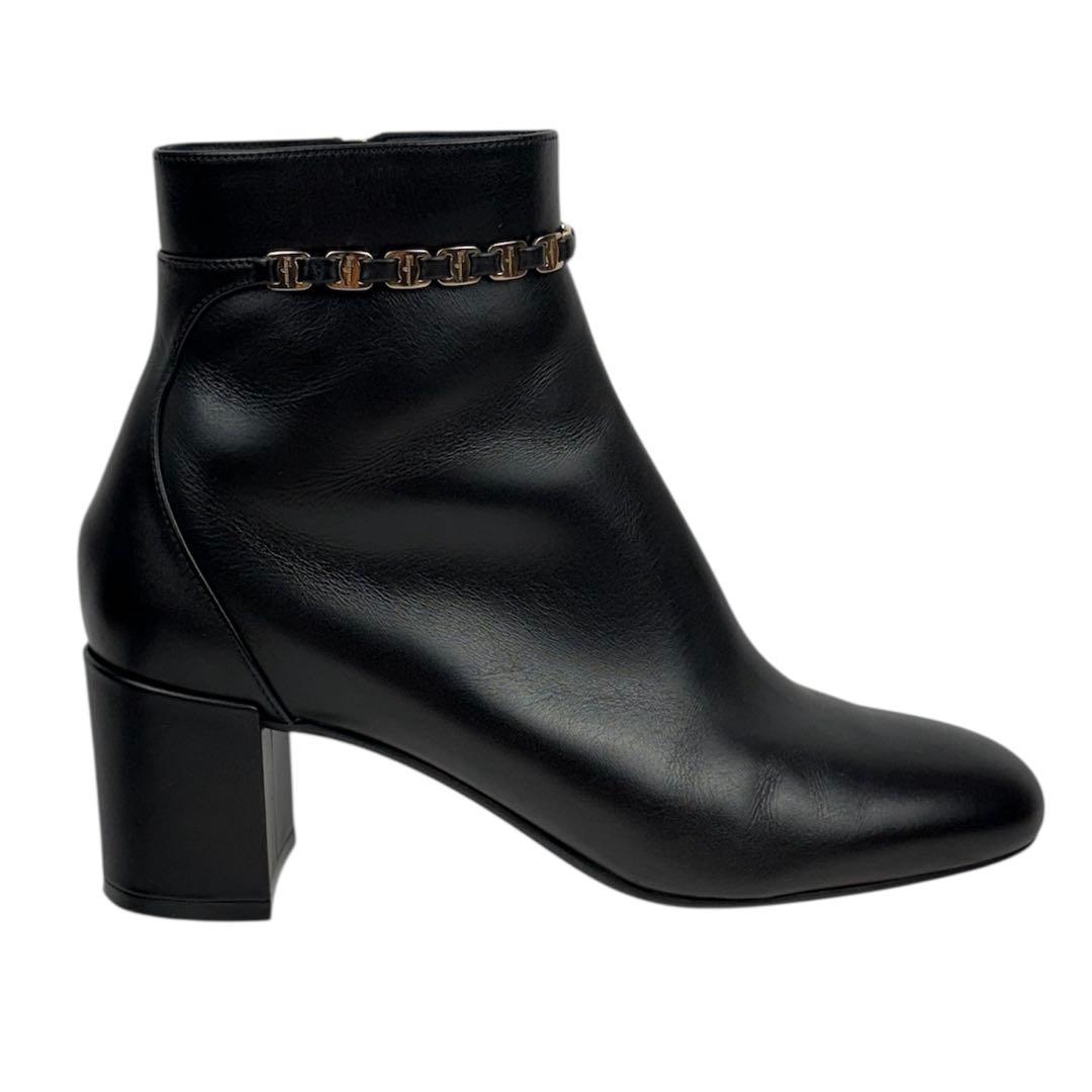 【極美品】サルヴァトーレフェラガモ　6 | 23.5cm　ブーツ　チェーン　黒