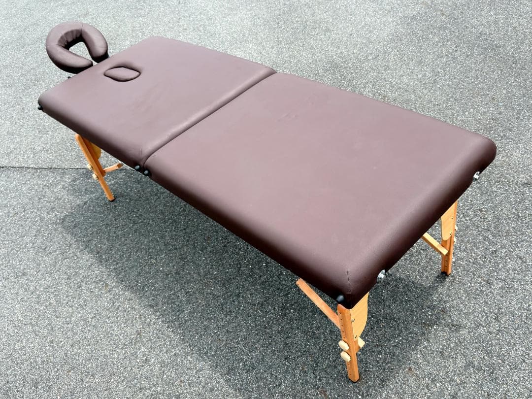 World JB エステベッド/マッサージベッド/有孔/折りたたみ/ブラウン 7BEAUTY（7ビューティー） 軽量 折りたたみ マッサージベッド アルミ製