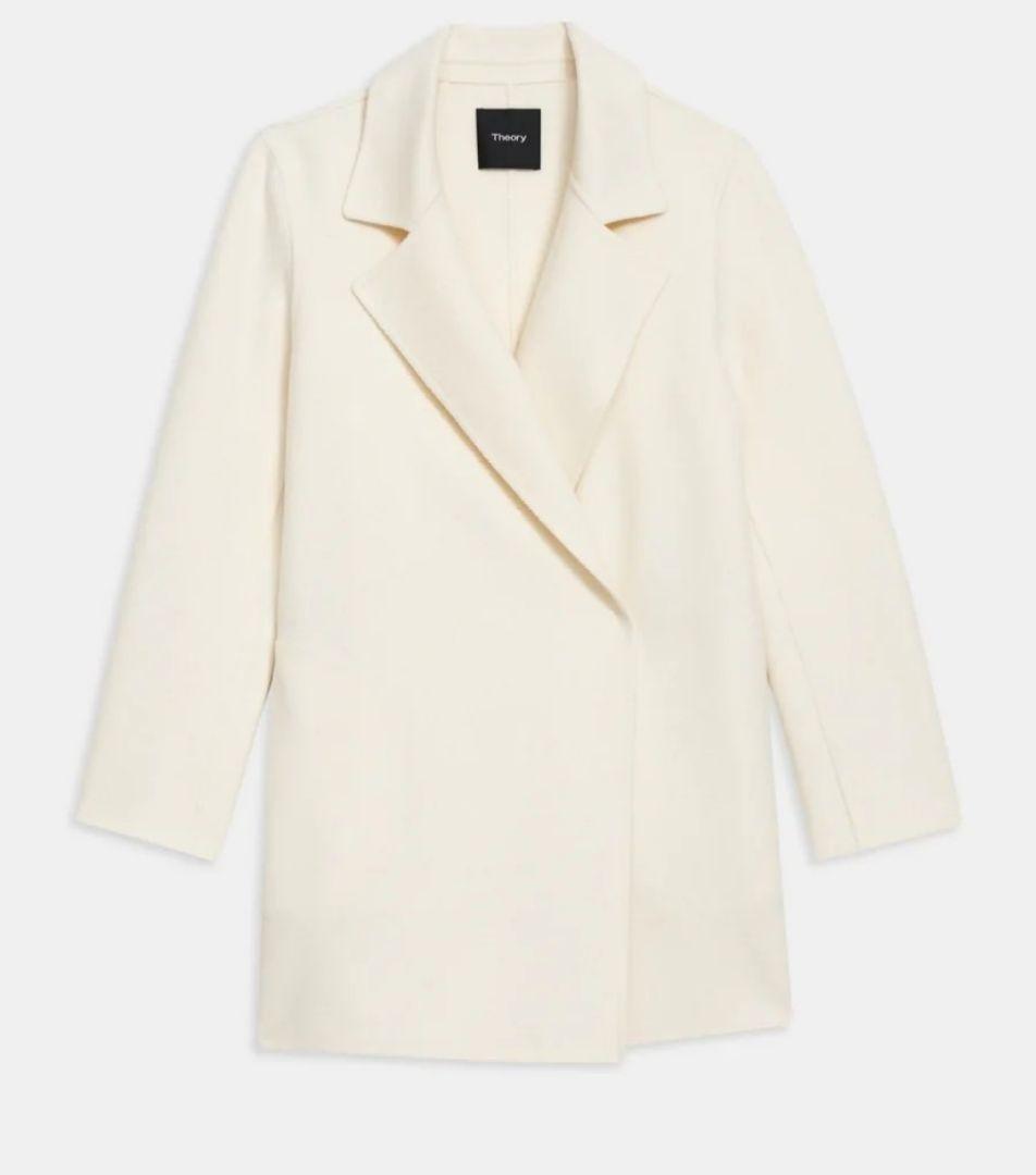 Theoryセオリー　ホワイトコート Theory - Theory ダブルフェイスコートの通販 by yu♡'s shop