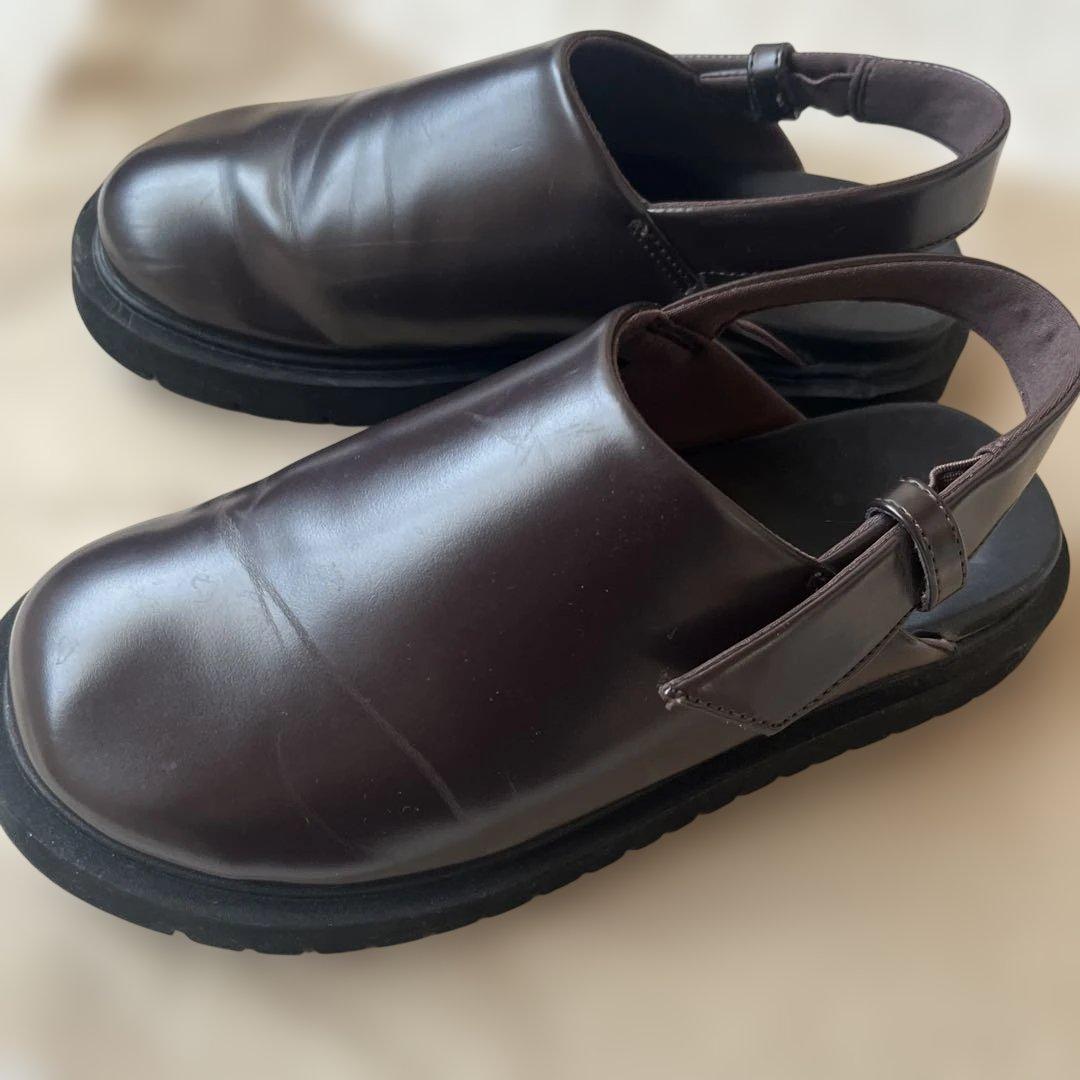 UNIQLO :C 】クロッグシューズ ブラウン L - メルカリ