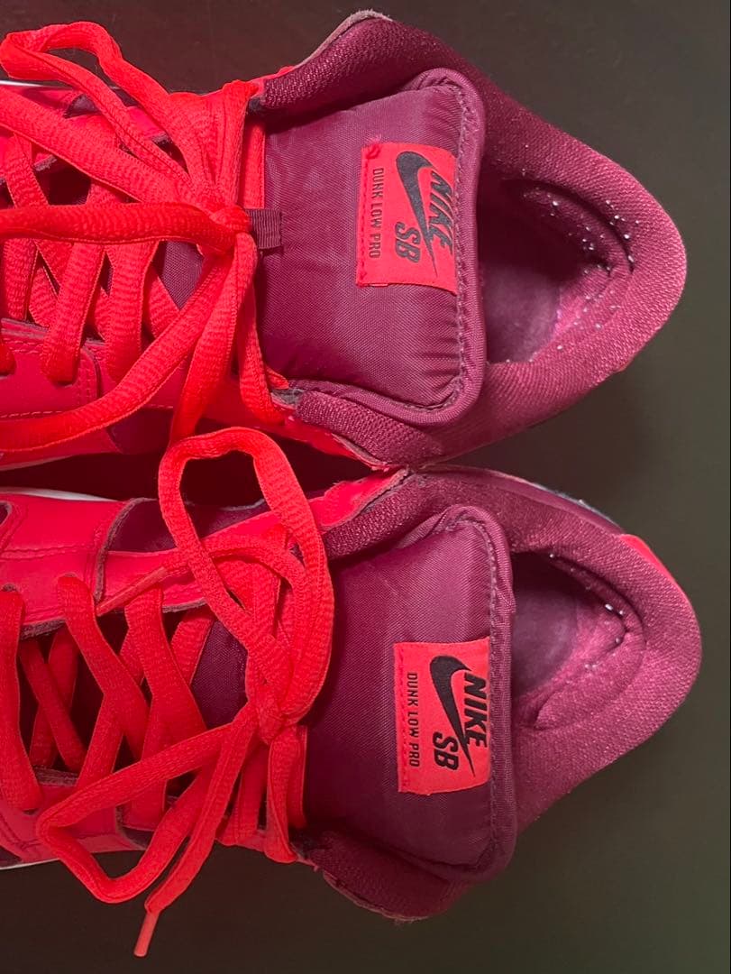 シューズ(男性用) NIKE SB DUNK LOW Laser Crimson 27.5cm