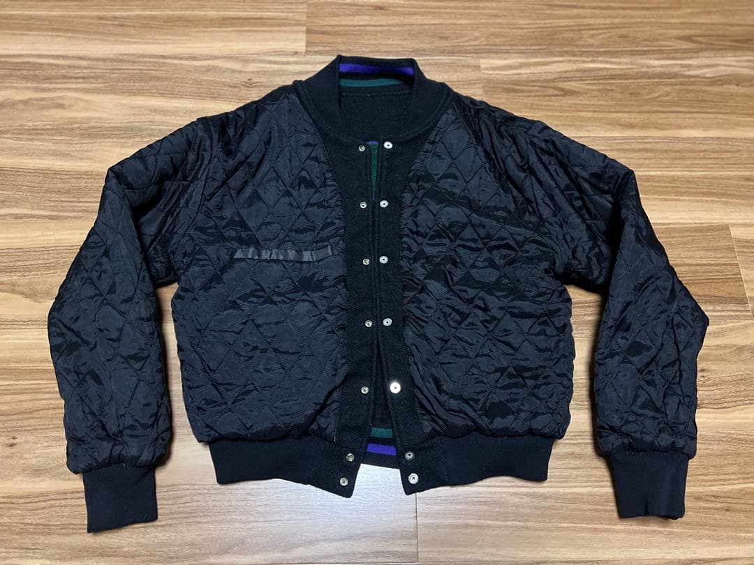 90s old stussy BURLY THREADS スタジャン Mサイズ - メルカリ