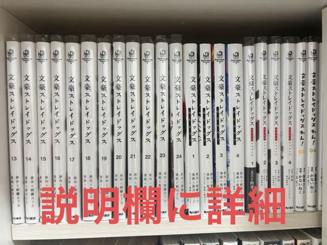 文豪ストレイドッグス 13～24 他18冊まとめ売り - メルカリ