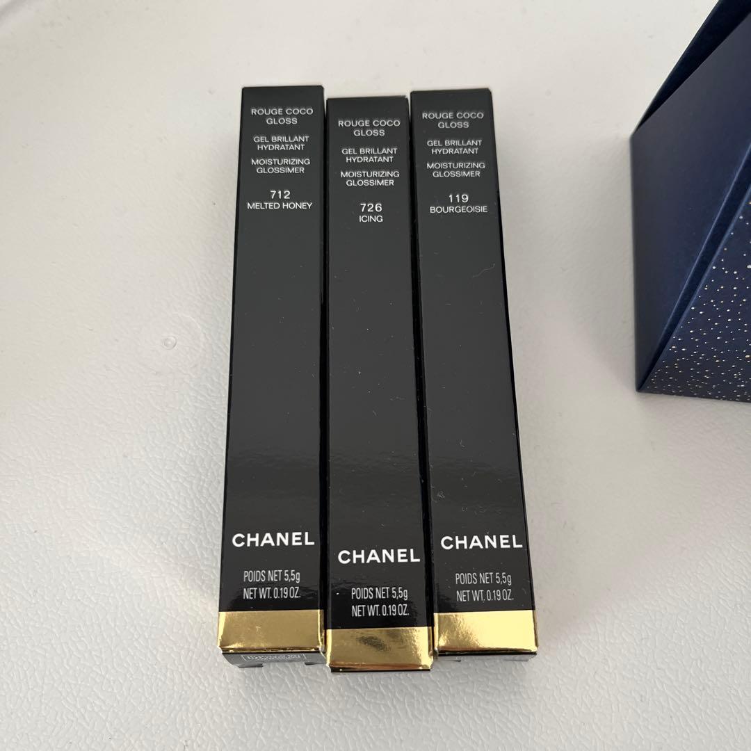 CHANEL クリスマスコフレ シャネル ルージュ ココ グロス トリオ