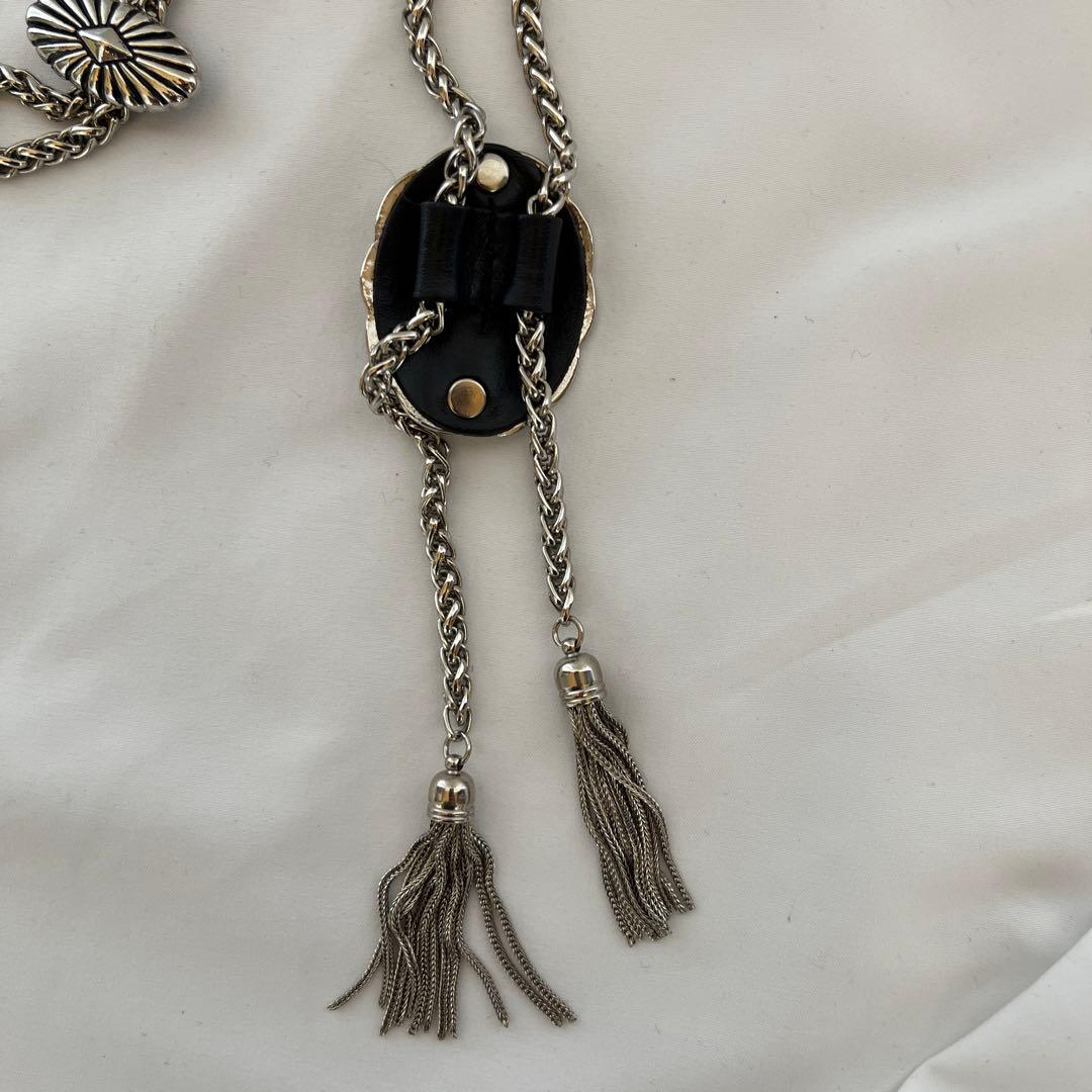 TOGA PULLA トーガ プルラ メタル チェーン ループタイ ネックレス