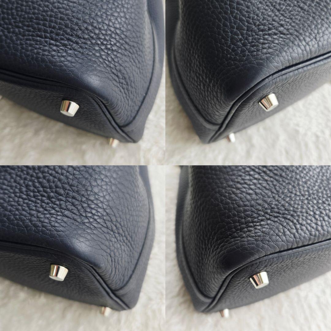 HERMES 美品 エルメス ピコタンロック PM ネイビー 2021年 Z刻印