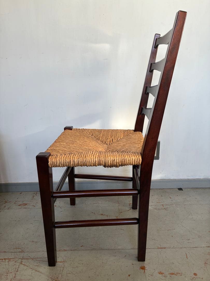 松本民芸家具 517型ラッシチェア ラダーバック バーナードリーチ 柳