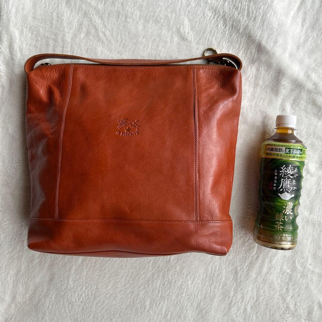 るみ様専用IL BISONTE レザーショルダートートバッグ キャメル - メルカリ