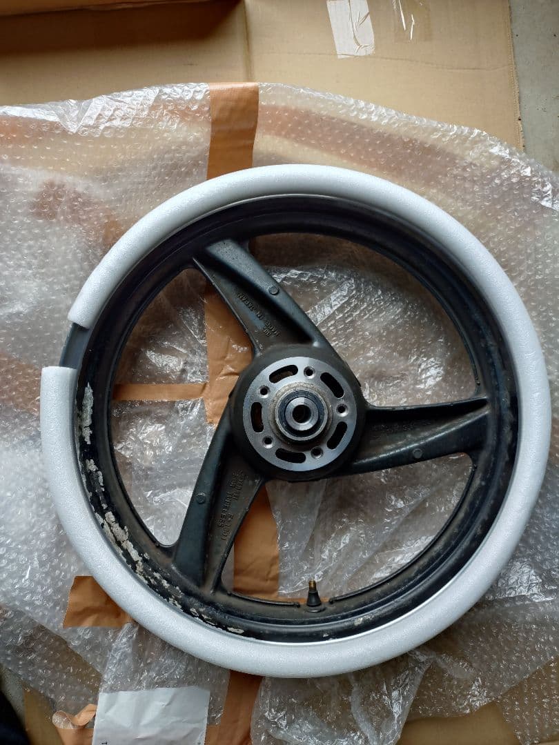 ZRX400用 加工済 ZZR400 ワイドホイール 前後セット 17インチ化